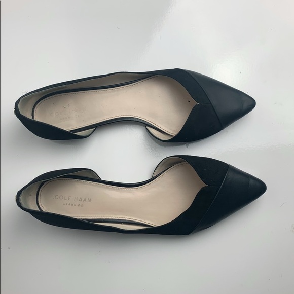 Cole Haan Shoes - Cole Haan Leather D’Orsay Flats Pointy Toe